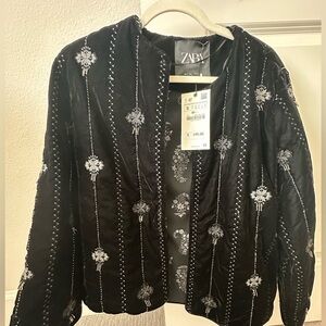 NEW Zara Velvet Jacket
